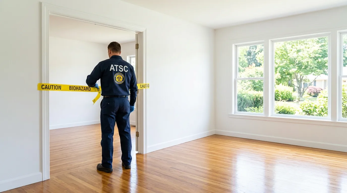 Certified biohazard cleanup crew performing Crime Scene Cleanup in Grosse Pointe Farms